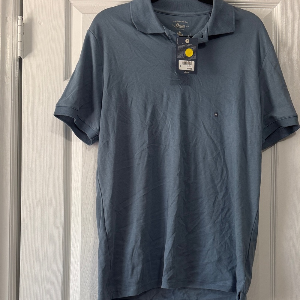 Bass Men's Slate Blue Polo Shirt